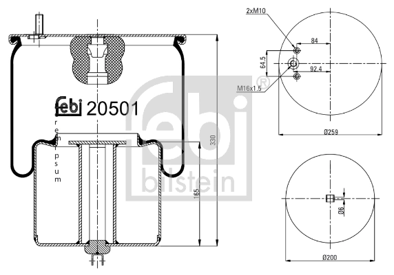 Bellow, air suspension